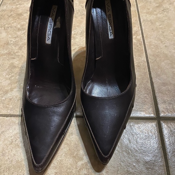 Via Spiga Shoes - Via Spiga dark brown heels made in Italy